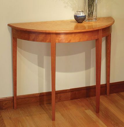 Demilune Table. Shown in cherry.