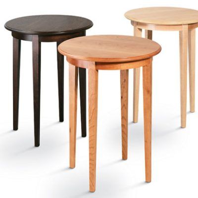 Princeton Side Tables in walnut, cherry, maple.