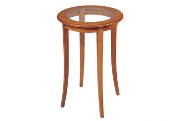 Providence Side Table in cherry.