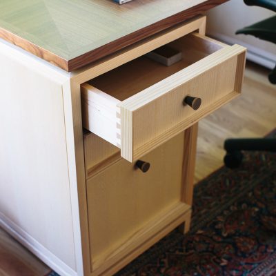 Custom Ash Walnut Desk