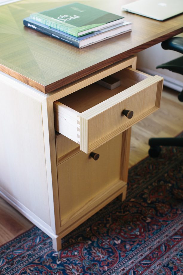 Custom Ash Walnut Desk