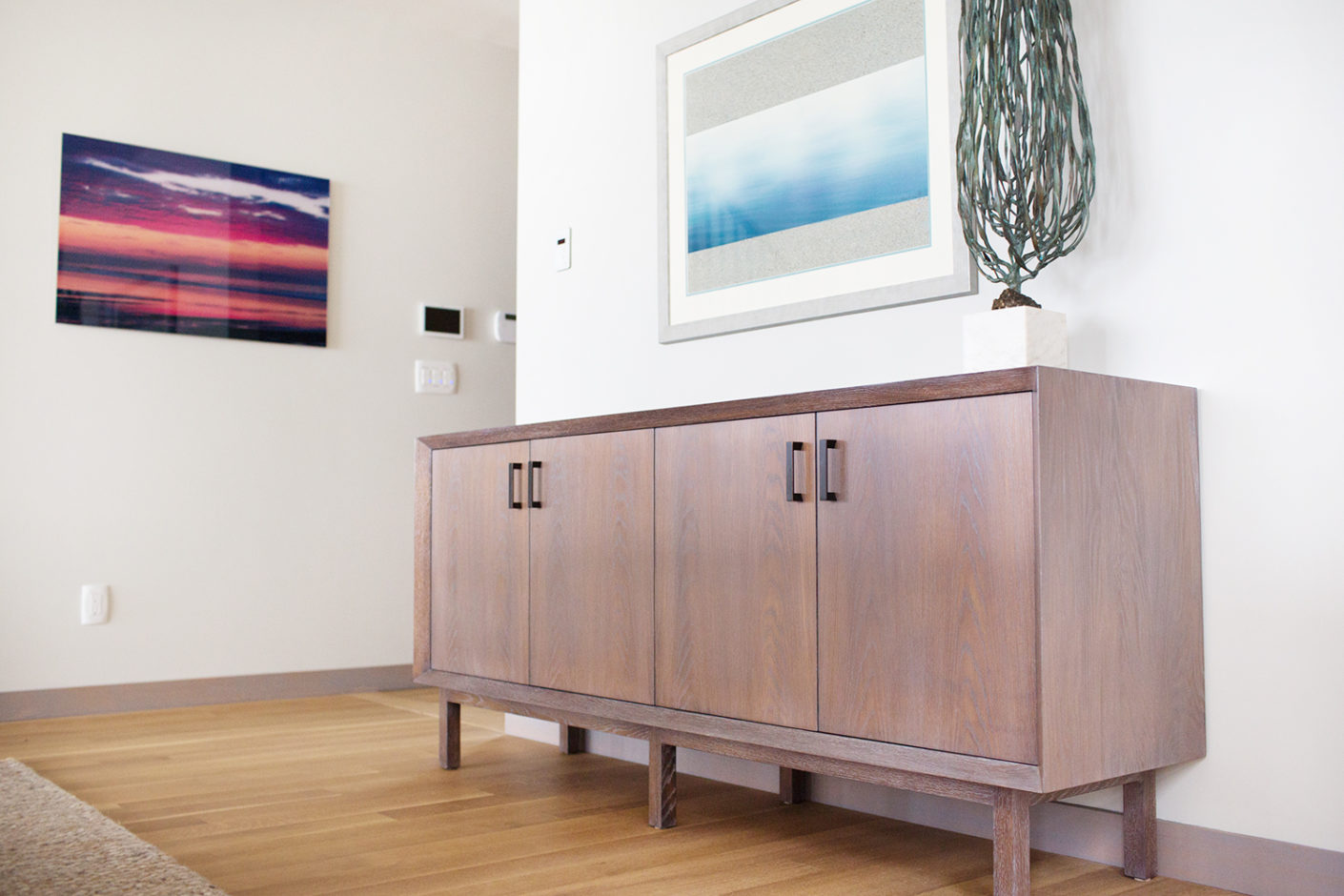 Custom Newton Sideboard. No brass dovetails. Newton finish.