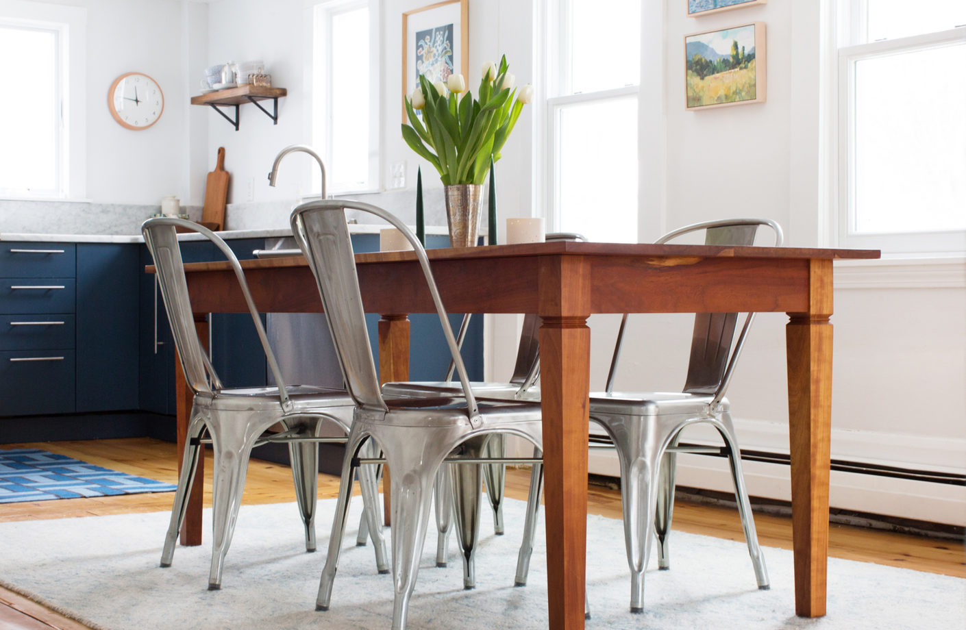 Willard Dining Table, shown in cherry.