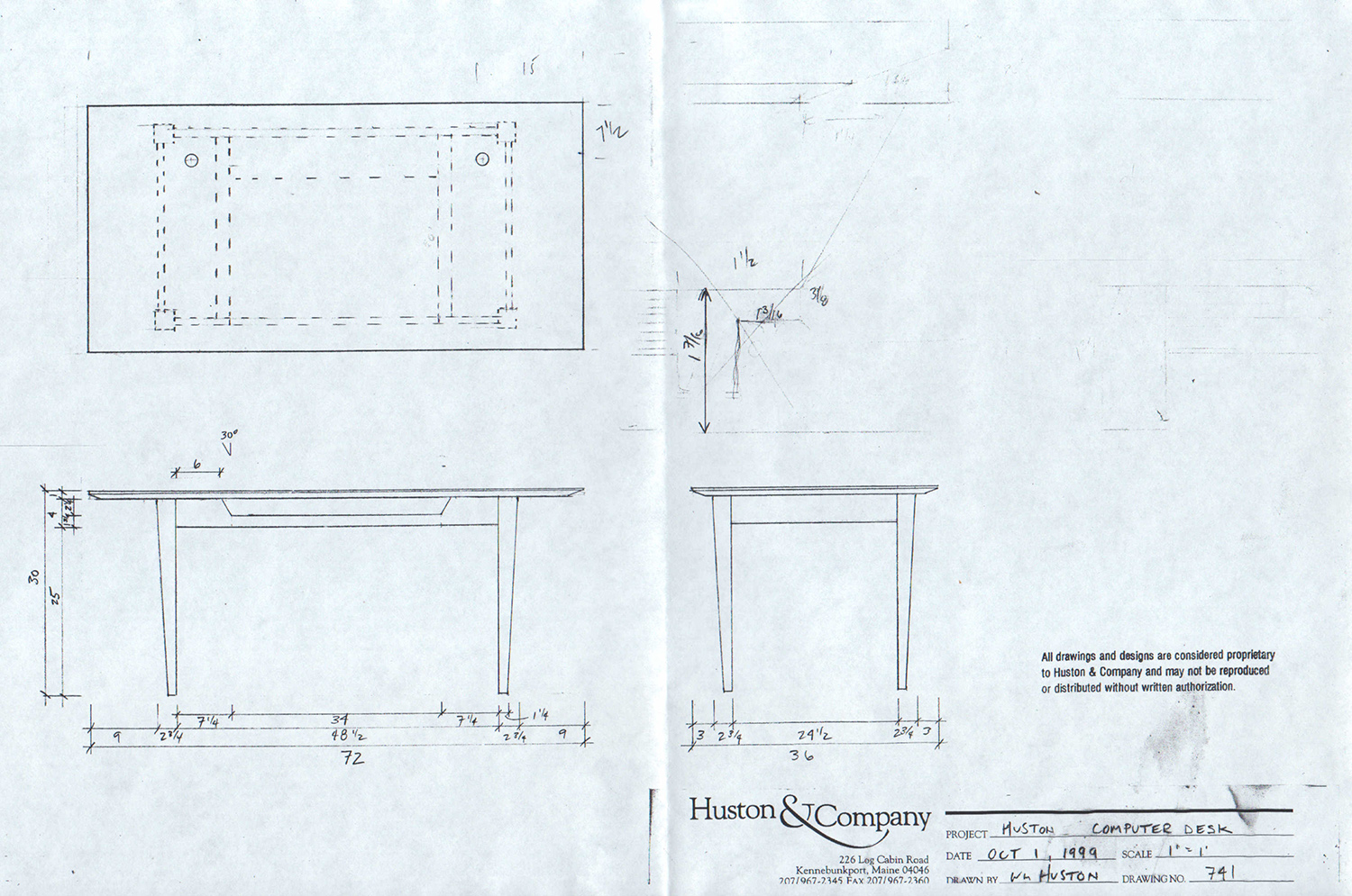 Huston Table Desk Huston and Company