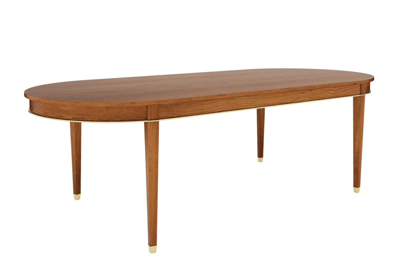 The Lincoln Dining Table rendered in cherry.