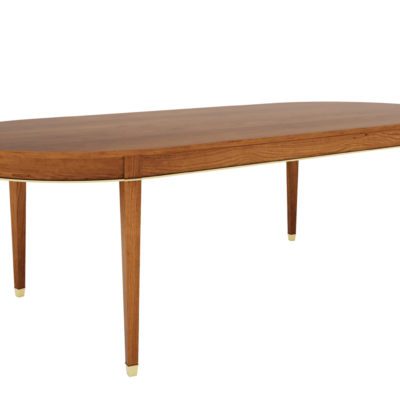 The Lincoln Dining Table rendered in cherry.