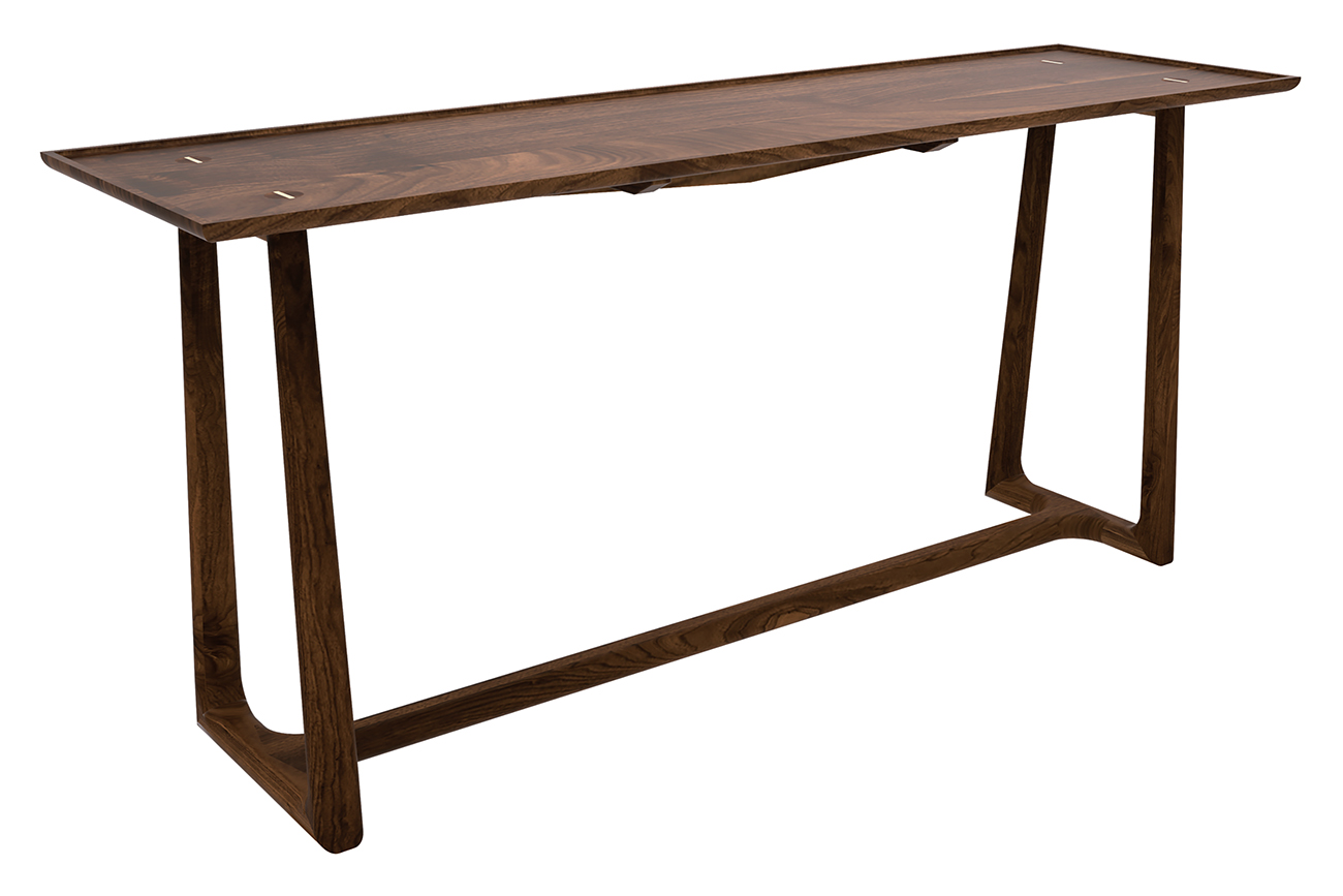 North Fork Console Table in walnut